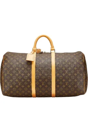 LOUIS VUITTON Pre-owned, Dame, Brun, ONE SIZE, Tyl, Pre-owned Canvas rejsetasker