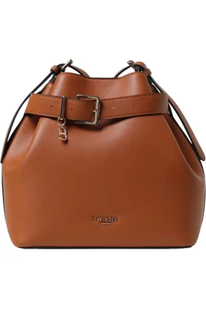 Twin-Set Taske, Dame, Brun, ONE SIZE, Uld, Skuldertaske med rem
