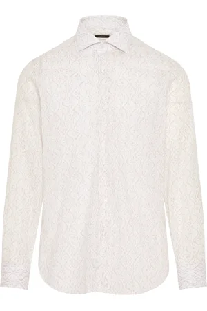 BARBA Skjorte, Herre, Hvid, 3XL, Linned, Italiensk Linnedskjorte