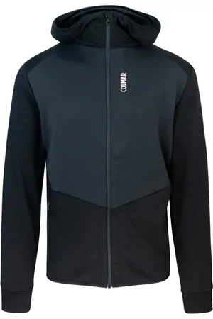 Colmar Sweathshirts & Hoodies, Herre, Sort, S, Uld, Sort sweater med lynlås lukning