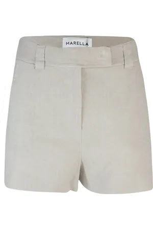 MARELLA Shorts, Dame, , S, Linned, Linned shorts med skjult lukning