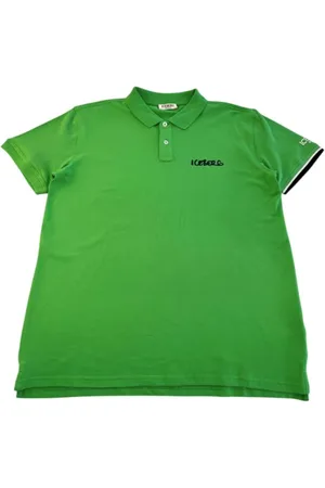 Iceberg Top, Herre, Grøn, XL, Bomuld, Grøn Bomuldspolo Skjorte Kort Ærme