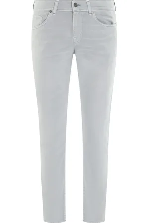 7 for all Mankind Jeans, Herre, Grå, W30, Slimmy Left Hand Aero Grå Jeans