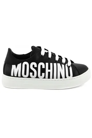 Moschino Sko, Herre, Sort, 37 EU, Uld, Sort/Hvid Sneakers 74419 Stilfuld