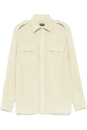 Tom Ford Skjorte, Herre, , XL, Button-Up Skjorte med Lommer