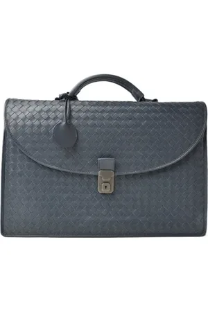 Bottega Veneta Pre-owned, Herre, Blå, ONE SIZE, Læder, Pre-owned Laeder hndtasker