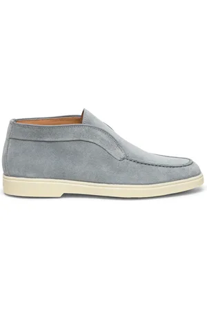 santoni Sko, Dame, Blå, 36 EU, Læder, Kvinders ruskind ørkenstøvle