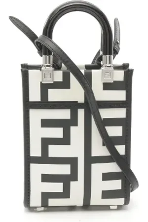 Fendi Pre-owned, Dame, Sort, ONE SIZE, Uld, Pre-owned Laeder hndtasker