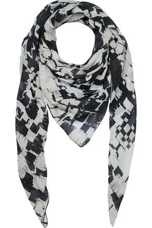 Manila Grace Tilbehør, Dame, Flerfarvet, ONE SIZE, Bomuld, Trapezio Voile Bomuld Silke Tørklæde