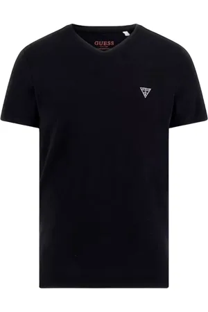 Guess Top, Herre, Sort, L, Bomuld, Caleb Hero V-Neck T-Shirt