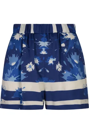 Msgm Shorts, Dame, Blå, 2XS, Blå Viskose Dametøj