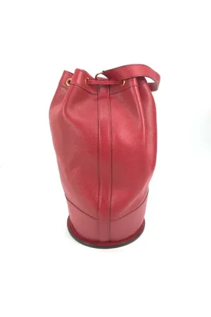 Hermès Pre-owned, Dame, Rød, ONE SIZE, Uld, Pre-owned Laeder skuldertasker