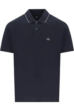 C.P. Company Top, Herre, Blå, L, Bomuld, Navy Stretch Piqué Polo Shirt