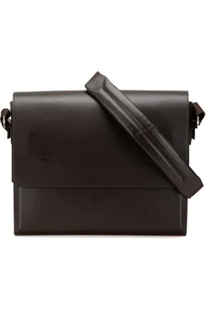 LOUIS VUITTON Pre-owned, Herre, Brun, ONE SIZE, Uld, Pre-owned Laeder skuldertasker