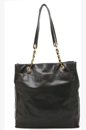 CHANEL Pre-owned, Dame, Sort, ONE SIZE, Uld, Pre-owned Laeder totes