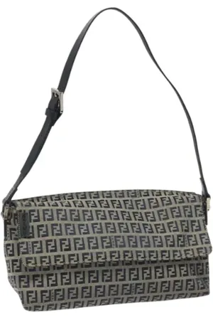 Fendi Pre-owned, Dame, , ONE SIZE, Uld, Pre-owned Canvas fendi-tasker