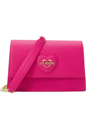 Moschino Taske, Dame, Lyserød, ONE SIZE, Uld, Saffiano PU Taske