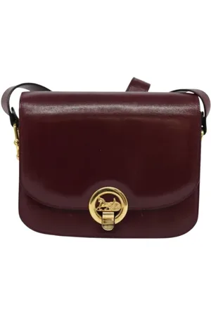 Céline Pre-owned, Dame, Rød, ONE SIZE, Uld, Pre-owned Laeder celine-tasker