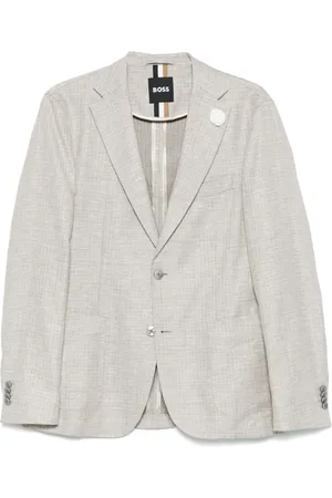 HUGO BOSS Jakke, Herre, , 2XL, Linned, Blandet Linnedjakke med 2 Knapper
