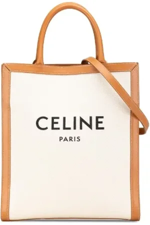 Céline Pre-owned, Dame, Hvid, ONE SIZE, Uld, Pre-owned Canvas skuldertasker