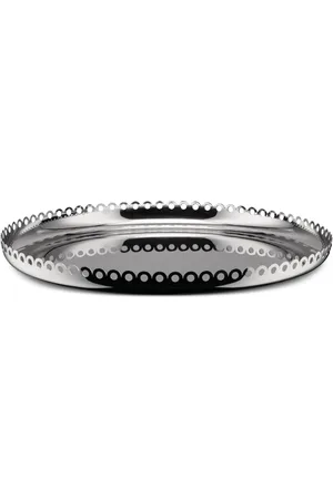 Alessi Home, unisex, Grå, ONE SIZE, Rustfrit stålskål med kanter
