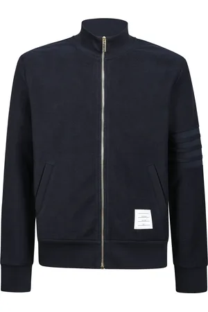 Thom Browne Sweathshirts & Hoodies, Herre, Blå, M, Bomuld, Alsindig forårsjakke med lynlåslukning