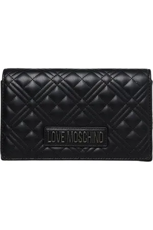Moschino Taske, Dame, Sort, ONE SIZE, Uld, Quiltet Mini Clutch Taske