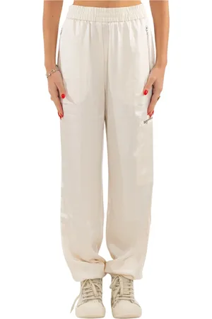 Lacoste Bukser, Dame, Hvid, M, Silk Track Pants in XFJ
