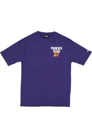 New Era Sport, Herre, Lilla, S, Bomuld, NBA Script Oversize Tee Lilla/Hvid