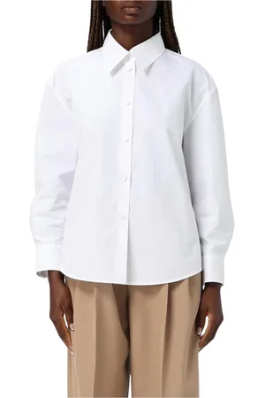Jil Sander Bluser & Skjorter, Dame, Hvid, S, Bomuld, Hvid Bomuldsskjorte Minimalistisk Stil