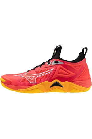 Mizuno Sko, unisex, Rød, 46 1/2 EU, Wave Momentum 3 Radiant Sko