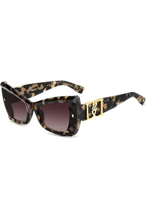Dsquared2 Tilbehør, Dame, Flerfarvet, 63 MM, Uld, Blå solbriller Stilfulde og holdbare