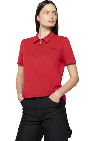 add Top, Dame, Rød, L, Bomuld, Polo