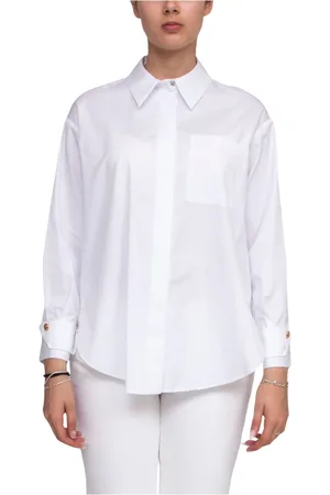 Elisabetta Franchi Bluser & Skjorter, Dame, Hvid, XS, Hvid Dame Skjorte 100