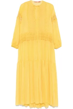 ERMANNO SCERVINO Kjole, Dame, Gul, XS, Gule Kjoler til Kvinder