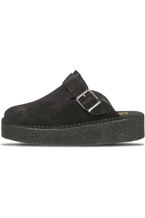 Clarks Sko, Dame, Sort, 38 EU, Uld, Stilfulde Wedge Mule Sko
