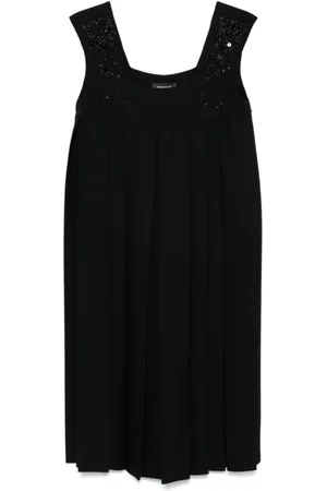 Fabiana Filippi Kjole, Dame, Sort, XS, Sort Kjole Elegant Aften Slid