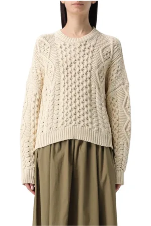 Twin-Set Strik, Dame, , XS, Bomuld, Cable Strik Sweater