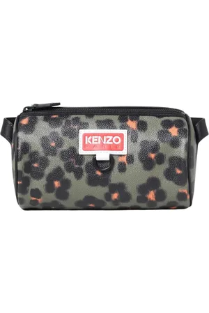 Kenzo Taske, Dame, Flerfarvet, ONE SIZE, Uld, Leopard Print Crossbody Taske
