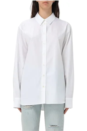 ANINE BING Bluser & Skjorter, Dame, Hvid, S, Hvid Button-Up Skjorte