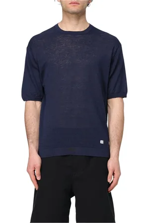 C.P. Company Top, Herre, Blå, XL, Kortærmet Strik T-Shirt