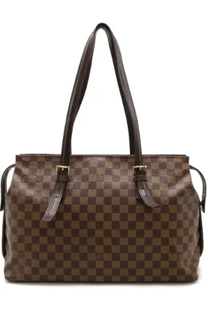 LOUIS VUITTON Pre-owned, Dame, Brun, ONE SIZE, Uld, Pre-owned Canvas totes
