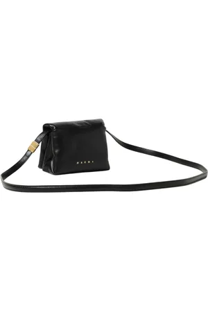 Marni Taske, Dame, Sort, ONE SIZE, Læder, Sort læderclutchtaske