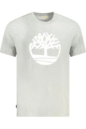 Timberland Top, Herre, Grå, L, Bomuld, Grå Bomuld Herre T-Shirt Klassisk