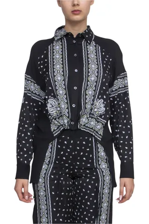 Pinko Bluser & Skjorter, Dame, Sort, M, Sort Lime Twill Skjorte Kvinder