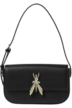 Patrizia Pepe Taske, Dame, Sort, ONE SIZE, Uld, Mint Insect Detalje Clutch Taske