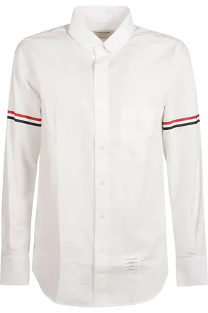 Thom Browne Skjorte, Herre, Hvid, XL, Bomuld, Klassisk Skjorte i Hvid Bomuld