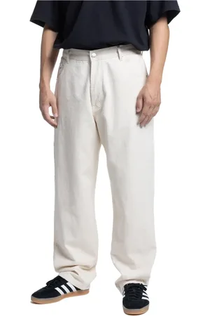 Pop Trading Company Bukser, Herre, Hvid, L, Denim, Off Denim Bukser Moderne Stil