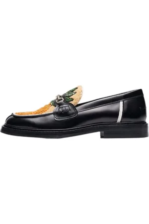 Filling pieces Sko, Herre, Sort, 41 EU, Uld, Loafer Ananas