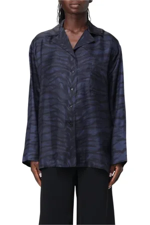 Stella McCartney Bluser & Skjorter, Dame, Flerfarvet, S, Tiger Print Silk Skjorte